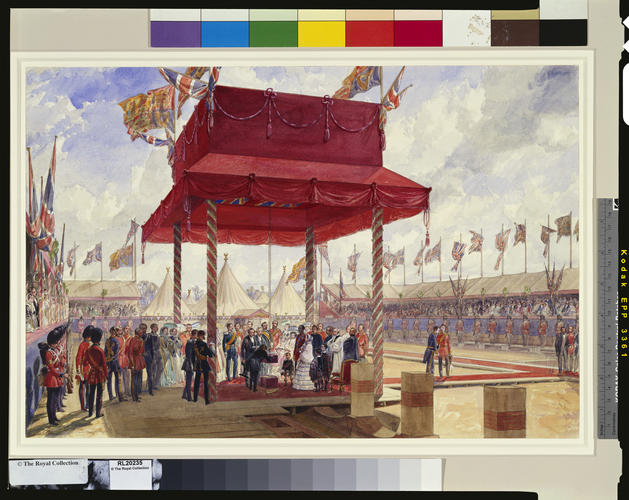 The Queen laying the foundation stone of Wellington College, 2 June 1856