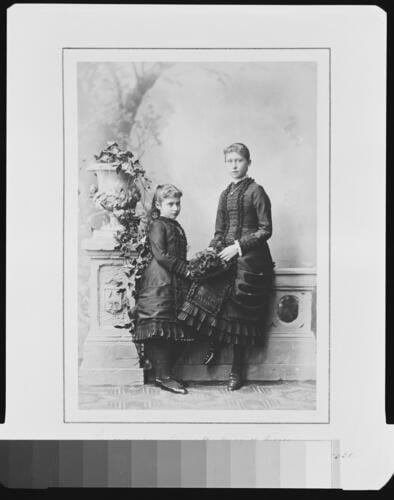 Princess Irene and Princess Alix of Hesse, 1880 [in Portraits of Royal Children Vol. 25	1879-80]