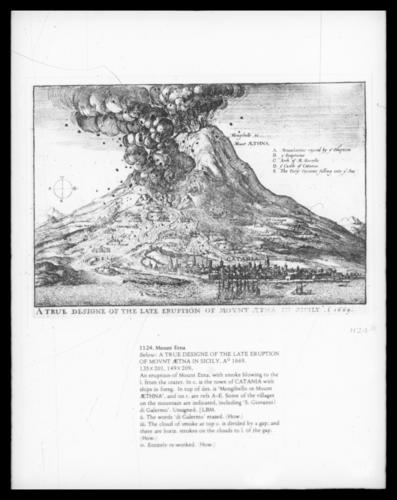 View of Mount Etna erupting, 1669 View of Mount Etna erupting, 1669