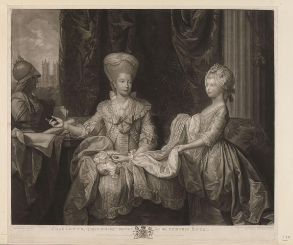 Queen CHARLOTTE, QUEEN of GREAT BRITAIN and the PRINCESS ROYAL