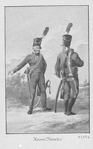 Batavian Republic. Privates of Hussars