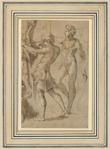 Apollo flaying Marsyus