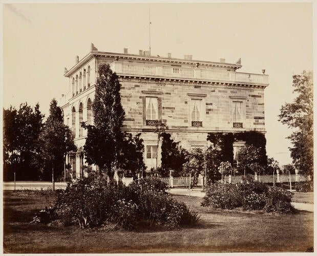'Palais des Herzog's Ernst von Würtemberg'; The Summer Residence of the Duke of Württemberg at Coburg, 1857