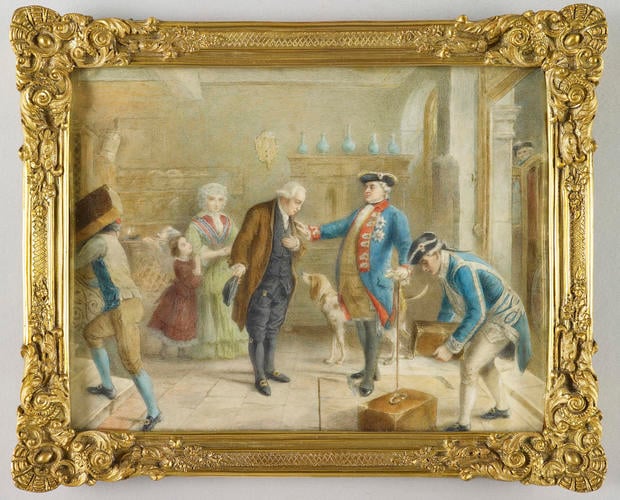 The visit of William I, Elector of Hesse to Amschel Mayer de Rothschild (1744-1812)