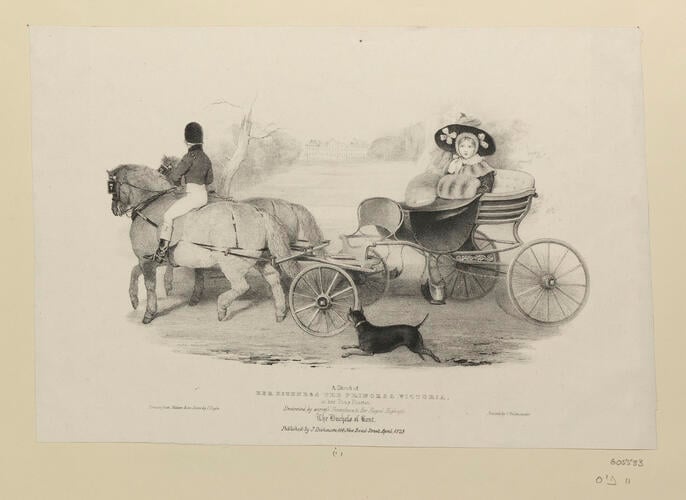 A Sketch of HER HIGHNESS THE PRINCESS VICTORIA in her Pony Phaeton