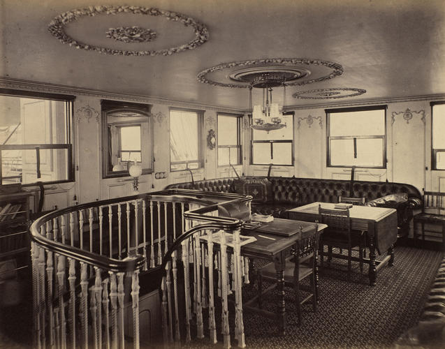 Deck Cabin, HMS Serapis : Prince of Wales Tour of India 1875-6 Deck Cabin, HMS Serapis : Prince of Wales Tour of India 1875-6