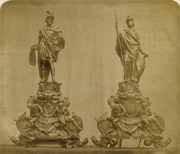 Two sculpted figures