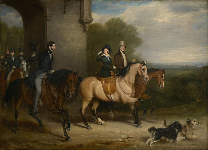 Queen Victoria (1819-1901) riding out Queen Victoria (1819-1901) riding out