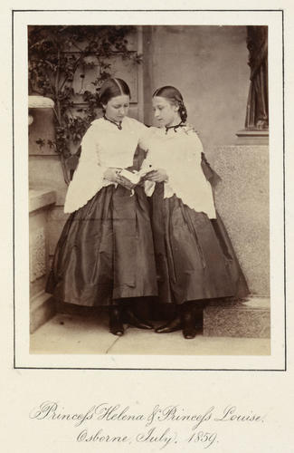 Princess Helena (1846-1923) and Princess Louise, later Duchess of Argyll (1848-1939)