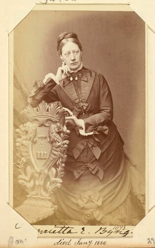 Henrietta S. Byng. 1873. [Royal Household Portraits. Volume 55. ]
