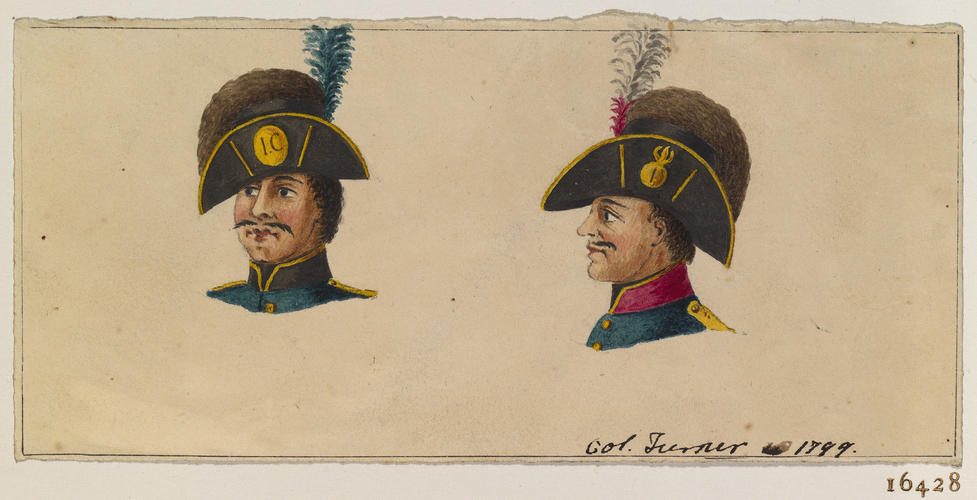 Two Headdresses, 1799