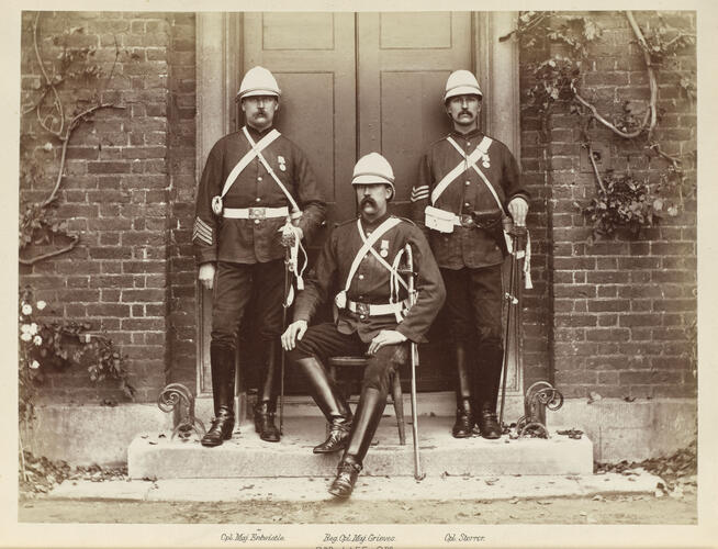 Three soldiers of the 2nd Regiment of Life Guards who served in the Anglo-Egyptian War