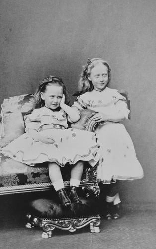 The Princesses Victoria and Elisabeth of Hesse, daughters of Prince Louis of Hesse
