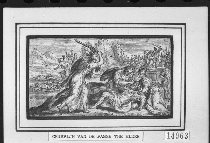 Hecuba putting out the eyes of Polymestor