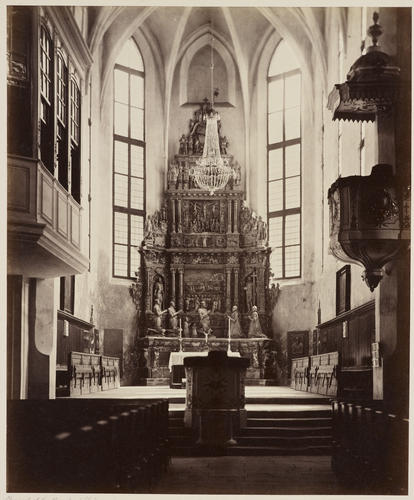 'Das Innere der Moritz-Kirche'; The Interior of the Church of St Maurice in Coburg, 1857