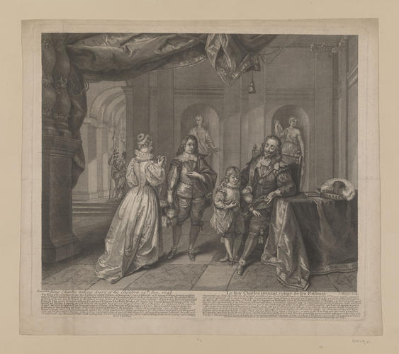 King Charles taking leave of his children 29th Jan. 1648/9 King Charles taking leave of his children 29th Jan. 1648/9