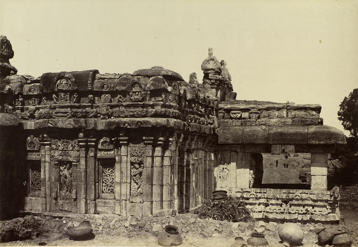View of the Porch of the Virupaksha Temple at Pattadakal View of the Porch of the Virupaksha Temple at Pattadakal