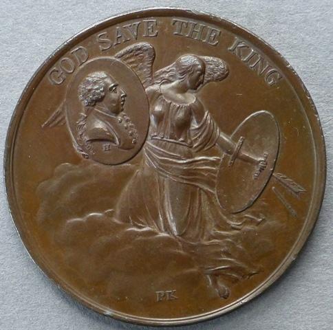 Medal commemorating the Preservation of King George III from Assassination