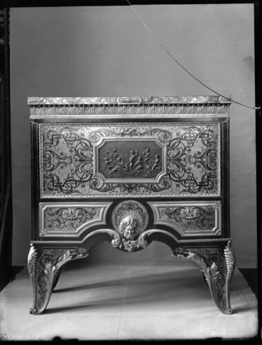 Glass plate negative of a Boulle Secretaire Glass plate negative of a Boulle Secretaire