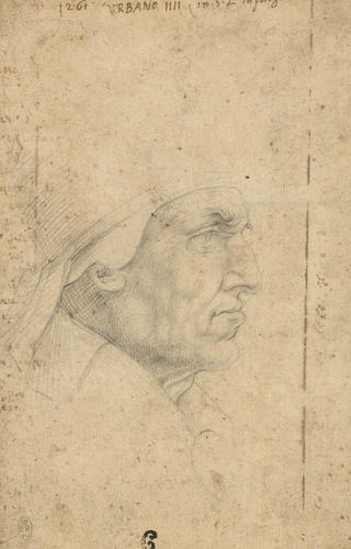 Profile head of Pope Urban IV Profile head of Pope Urban IV