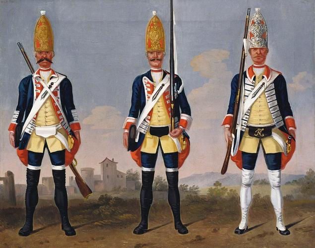 Grenadiers, Grenadier Regiment, Foot Guards and Regiment 'Konig'