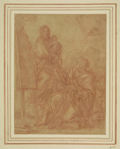 A study for the Virgin and St Luke A study for the Virgin and St Luke