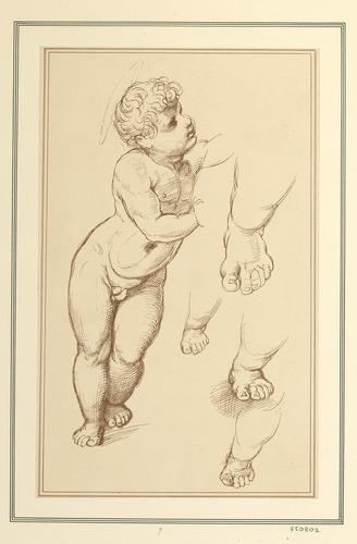 Studies for the Christ Child and His left Foot
