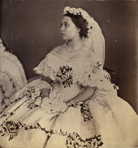 Victoria, the Princess Royal, in her wedding dress Victoria, the Princess Royal, in her wedding dress