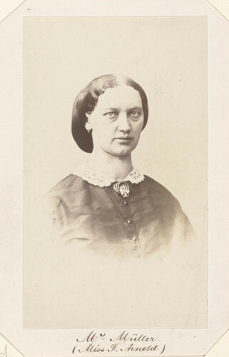 Mrs Müller (Miss F. Arnold). [Royal Household Portraits. Volume 54. ]