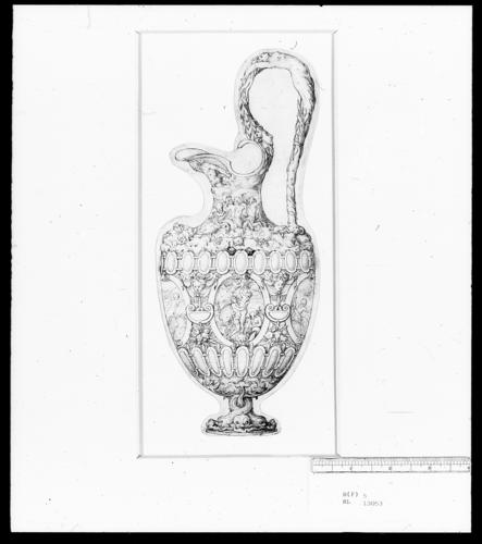 A design for a ewer with the story of Apollo and Daphne