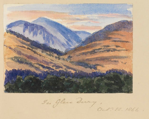 Master: SKETCHES FROM NATURE V. R. 1865 TO 1867
Item: In Glen Derry
