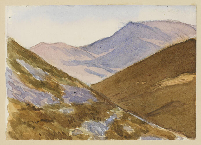 Master: SKETCHES FROM NATURE V. R. 1865 TO 1867
Item: Lochnagar from the Sluggan