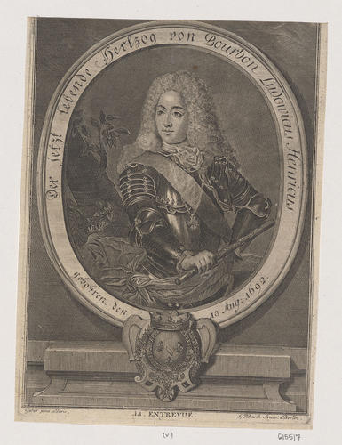 Der jetzt lebende Hertzog von Bourbon Ludovicus Henricus Der jetzt lebende Hertzog von Bourbon Ludovicus Henricus