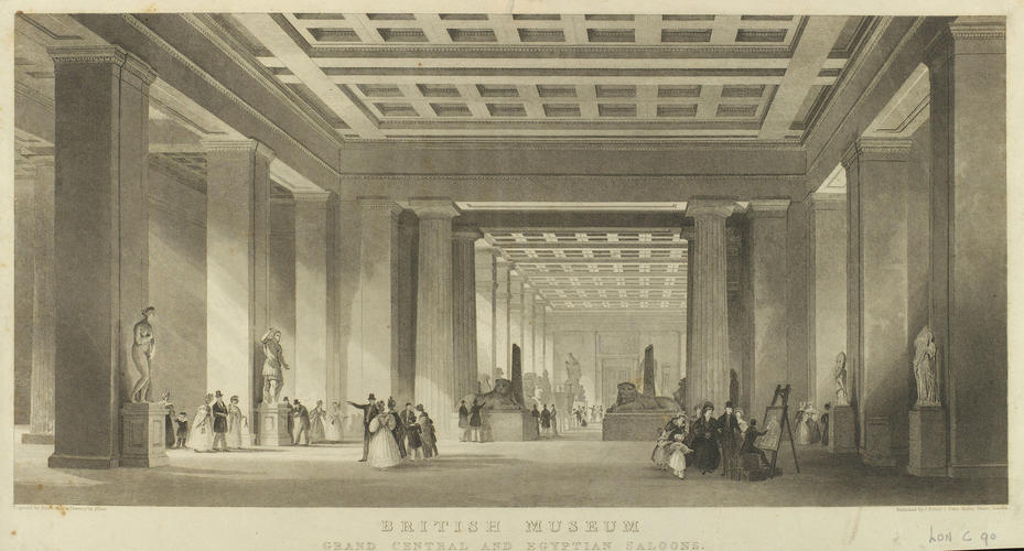 British Museum. Grand Central and Egyptian Saloons British Museum. Grand Central and Egyptian Saloons