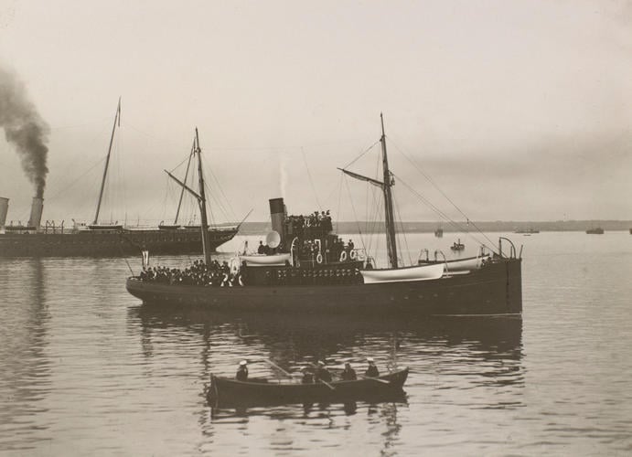 A yacht in the Bay of Reval, 1908 A yacht in the Bay of Reval, 1908