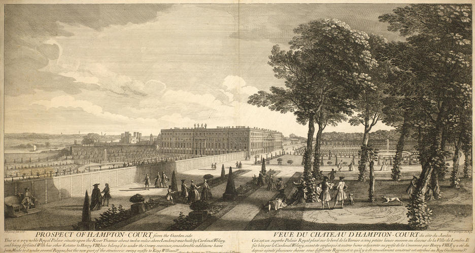 Prospect of Hampton Court from the garden side Prospect of Hampton Court from the garden side