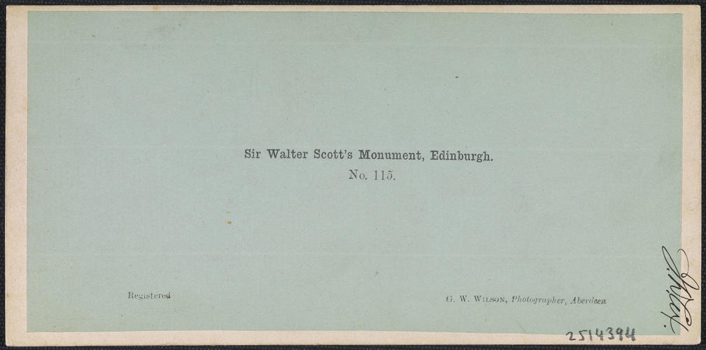Sir Walter Scott's Monument, Edinburgh