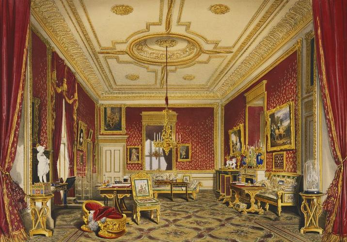 Master: Views of the Interior and Exterior of Windsor Castle
Item: The Queen's Private Sitting Room