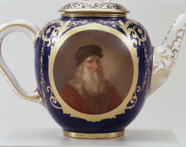 Théière Calabre (part of a tray and tea service) Théière Calabre (part of a tray and tea service)