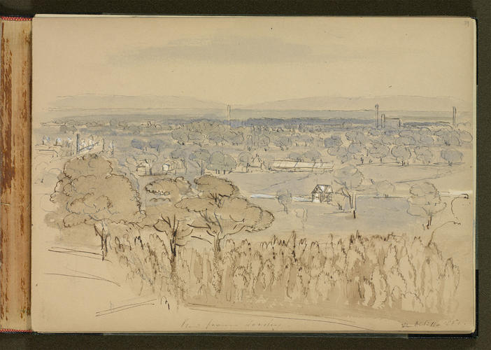 Master: SKETCHES FROM NATURE V. R. MDCCCXLV TO MDCCCLII
Item: A view from Worsley Park