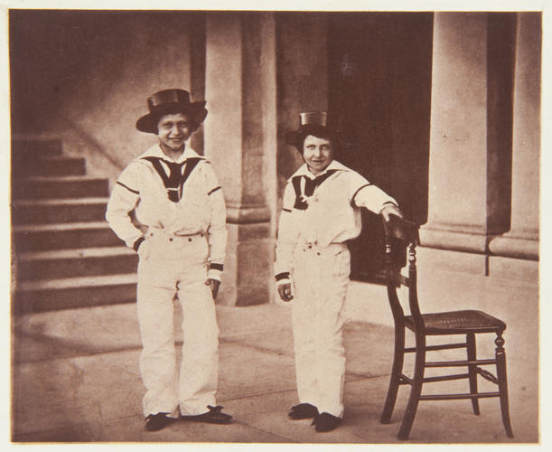 'The Prince of Wales and Prince Alfred'; Albert Edward, Prince of Wales, later King Edward VII (1841-1910) and Prince Alfred, later Duke of Saxe-Coburg and Gotha (1844-1900) 'The Prince of Wales and Prince Alfred'; Albert Edward, Prince of Wales, later King Edward VII (1841-1910) and Prince Alfred, later Duke of Saxe-Coburg and Gotha (1844-1900)