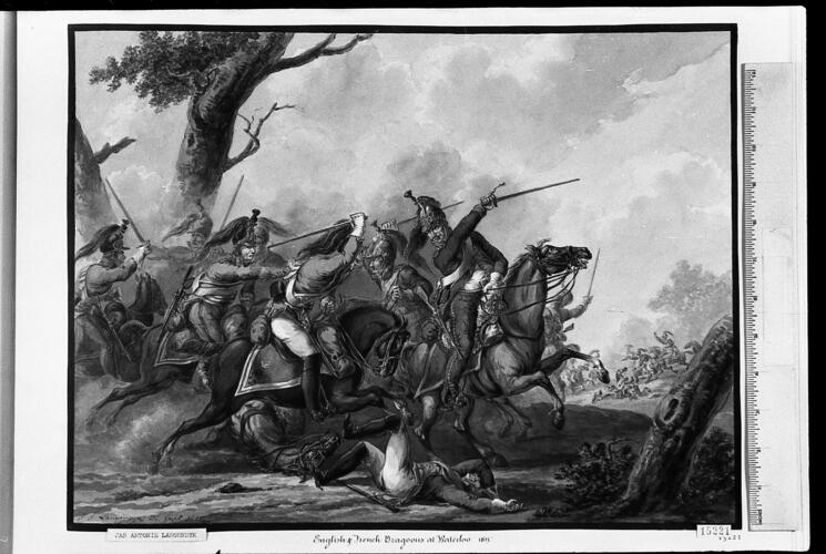 The King's Dragoon Guards and French Dragoons at Waterloo