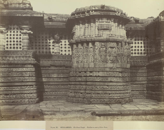 Pavilion in the centre of the East Front of the Temple at Hullabeed Pavilion in the centre of the East Front of the Temple at Hullabeed