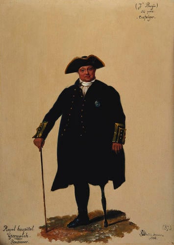 Pensioner Joseph Burgin (b. 1780), Royal Hospital Greenwich Pensioner Joseph Burgin (b. 1780), Royal Hospital Greenwich