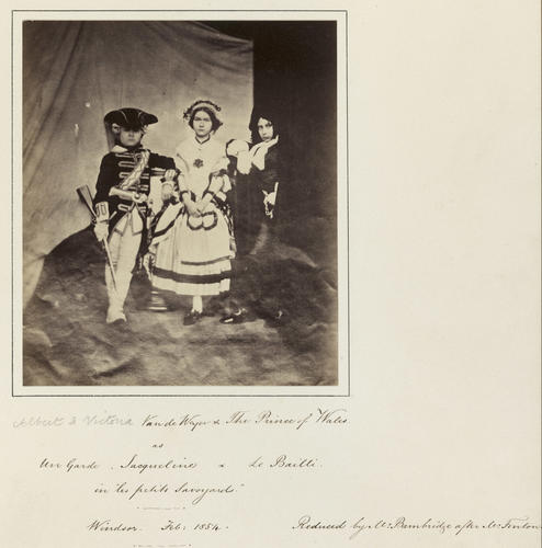Group portrait in costume for 'Les deux petits Savoyards' Group portrait in costume for 'Les deux petits Savoyards'