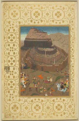 Master: Padshahnamah پادشاهنامه (The Book of Emperors) ‎‎
Item: The Siege of Daulatabad (April-June 1633)