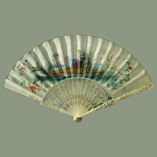 Fan depicting 'Cupid and Psyche'