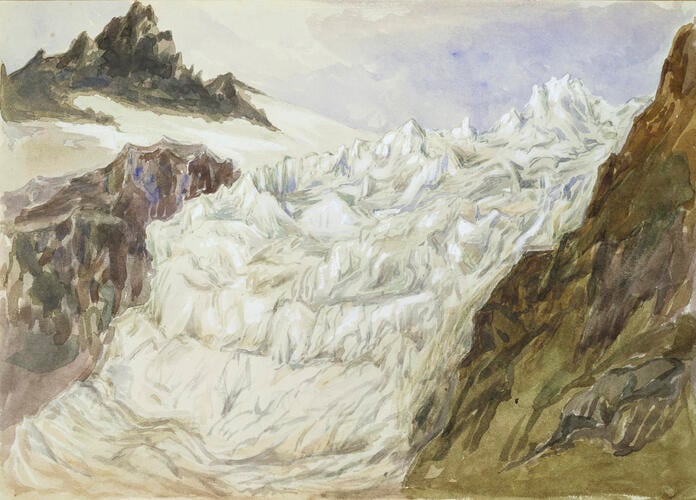 Upper part of the Rhone Glacier