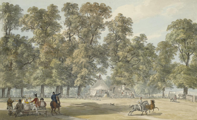 View near the Ring in Hyde Park during the Encampment