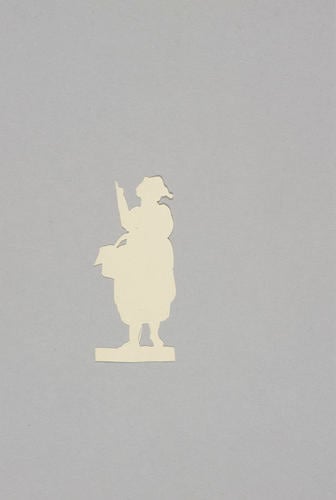Master: A Book of cuttings made by Princess Elizabeth, daughter of George III, and by Theodore Tharp, and given by the Princess to Lady Banks
Item: Silhouette of a pointing female figure